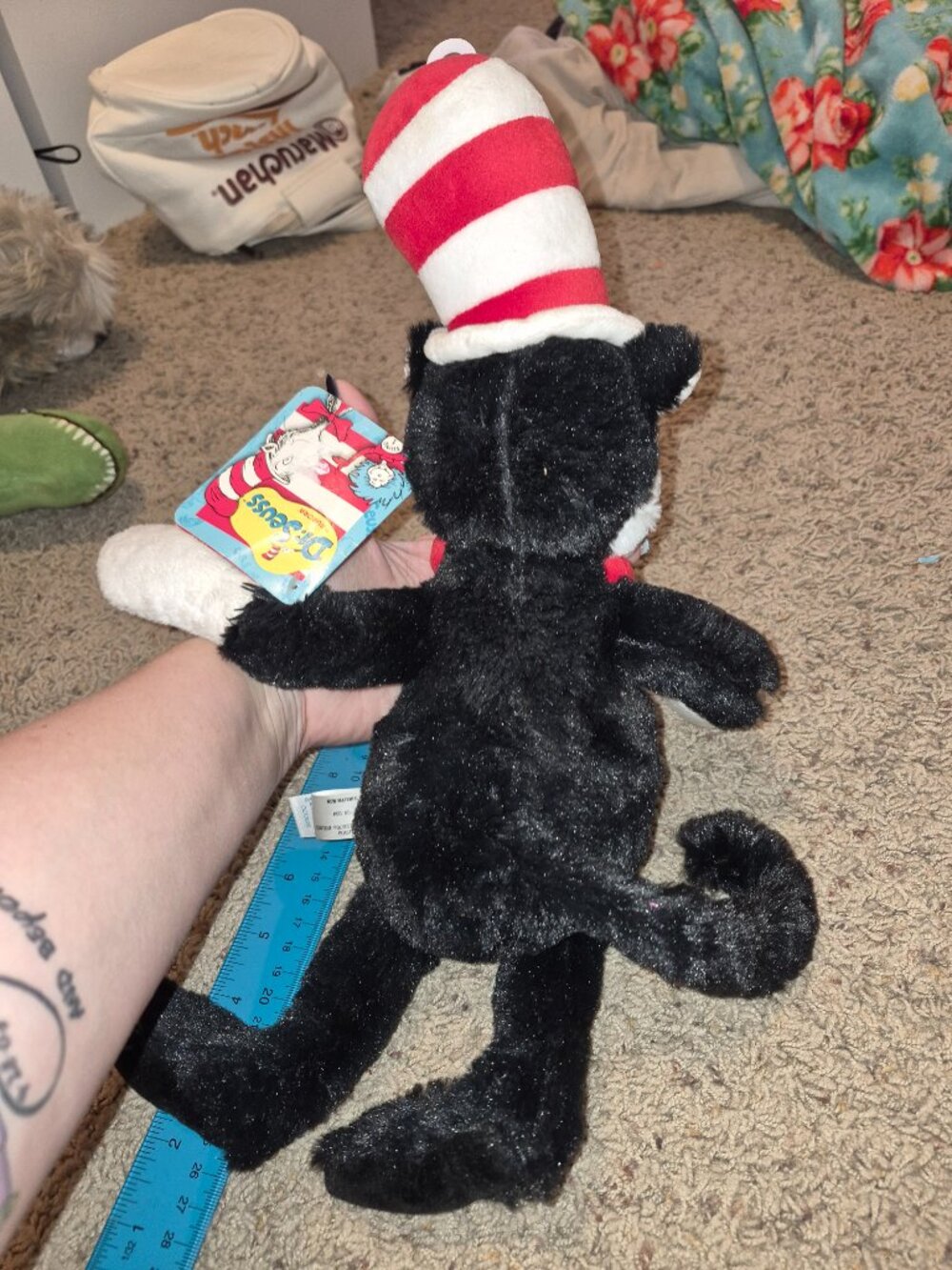 Aurora Dr Seuss Cat in the Hat Plush 16 Inch Stuffed Animal Toy New W/Tags - Picture 9 of 9